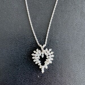 Sterling Silver Heart Pendant Necklace